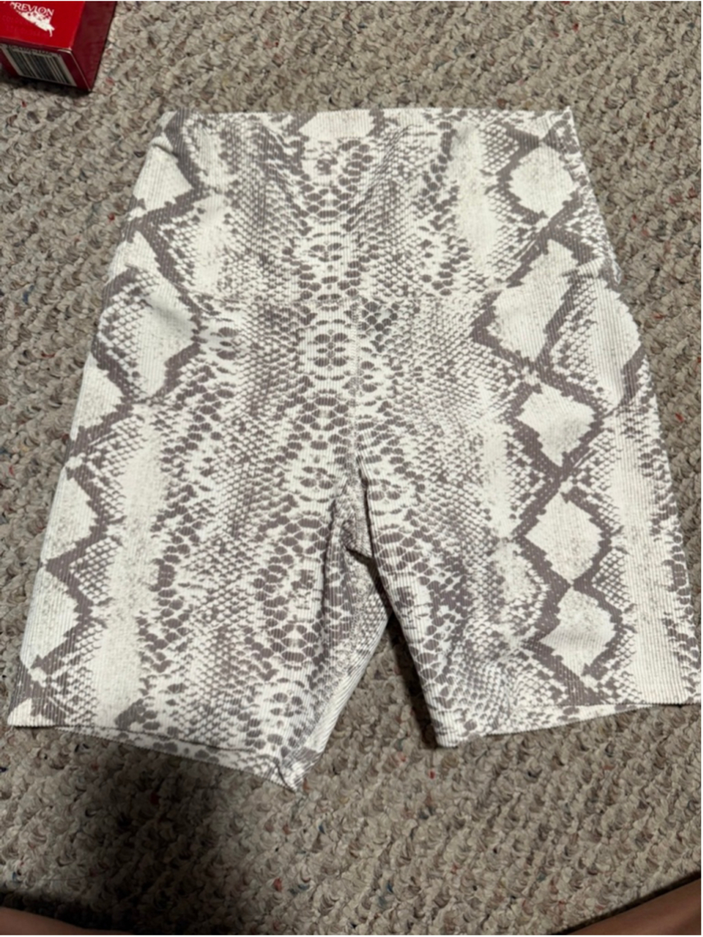 Beach Riot Bike Short Taupe Snake Ribbed- Size Small - Picture 6 of 10
